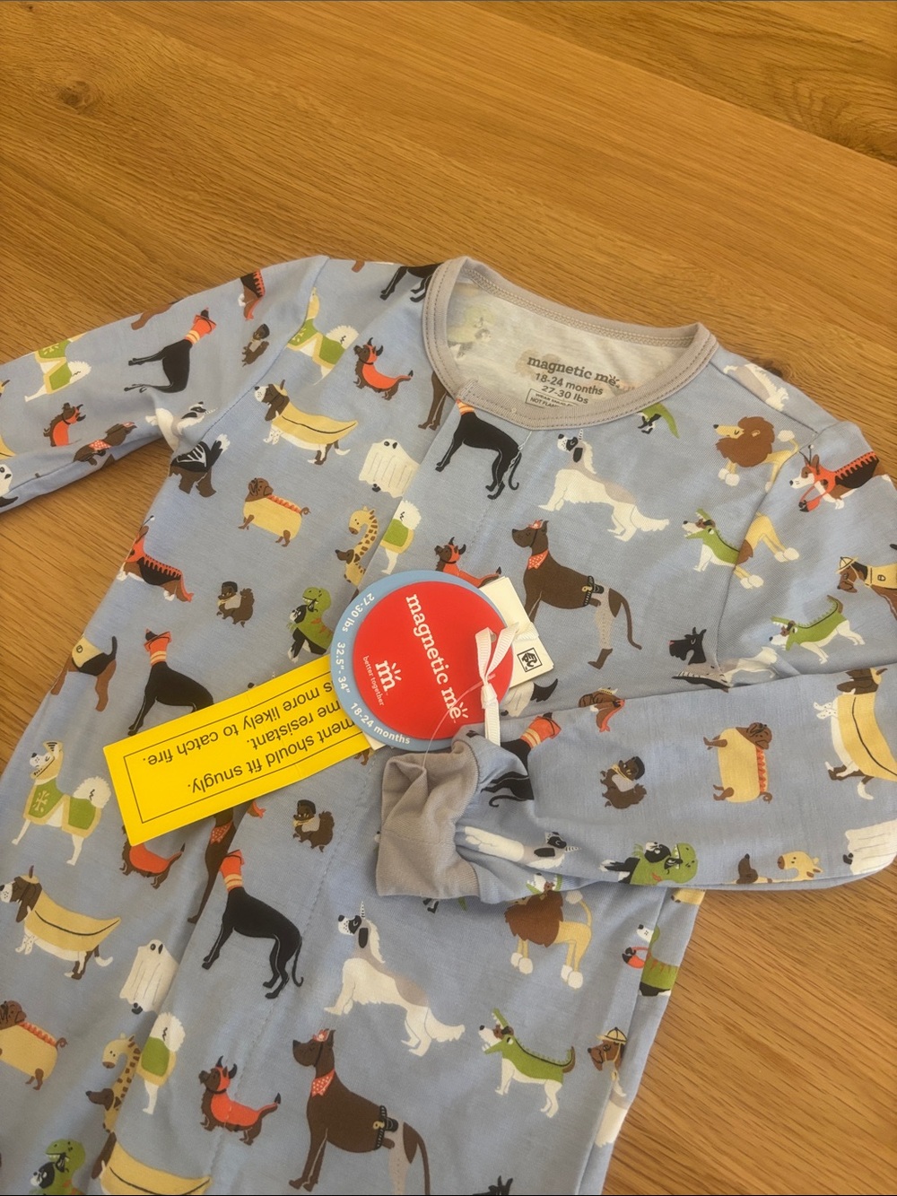 Magnetic Me Footie Sleeper - Indognito Halloween Print